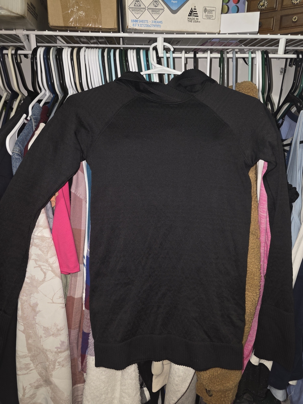 lululemon athletica Black Women’s Seamless Top With Hood